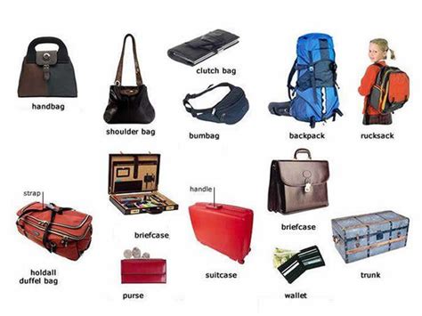 travel bags names